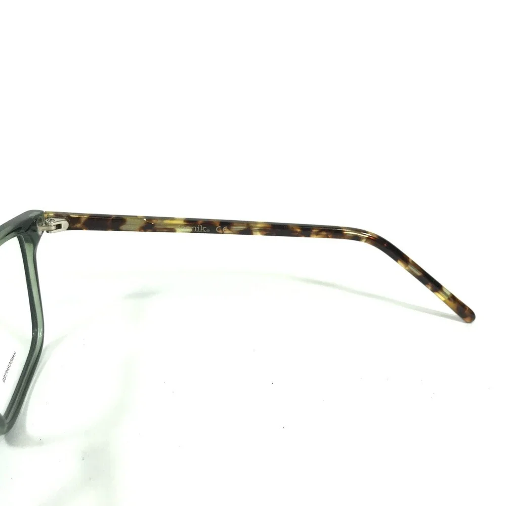 Iconik Eyeglasses Frames Jake C02 Green Tortoise Square Horn Rim 54-17-145